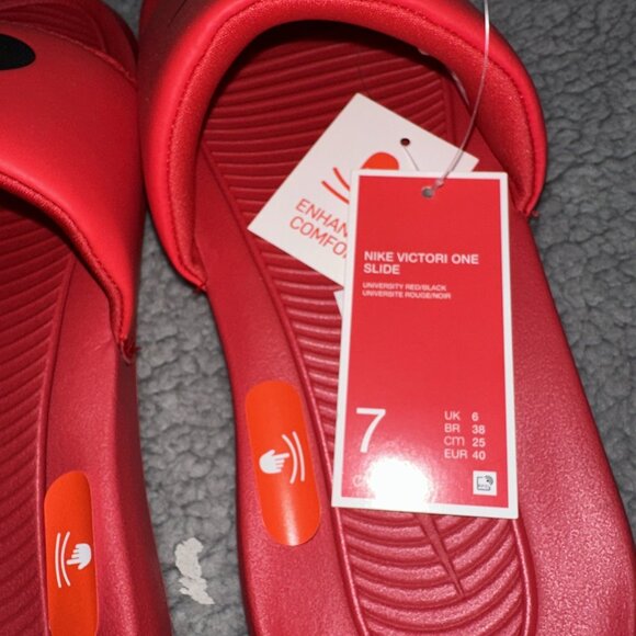Men's Nike Victori One Slide University Red/Black (CN9675 600)size 7 - Picture 3 of 13